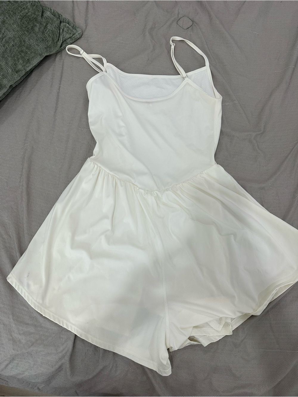 Women’s White Satin-Look Romper Slip - Classic Comfort